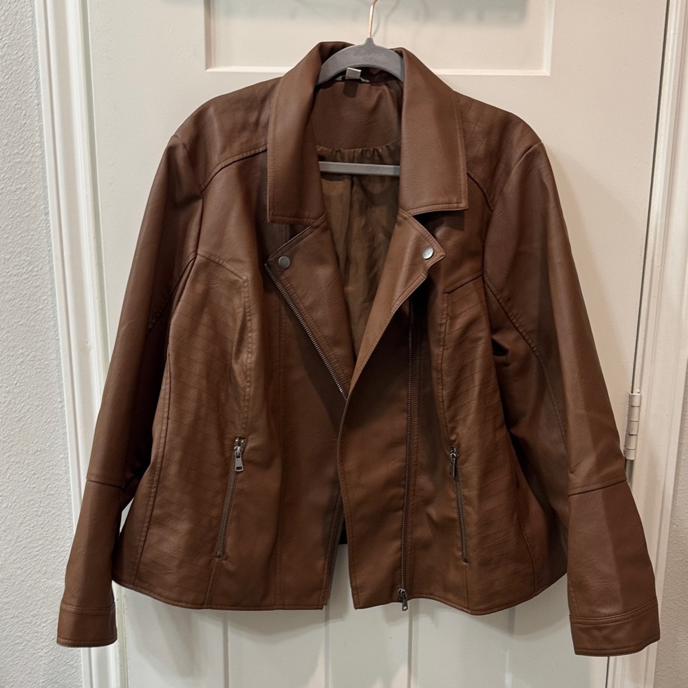 Brown Leather Women's Jacket